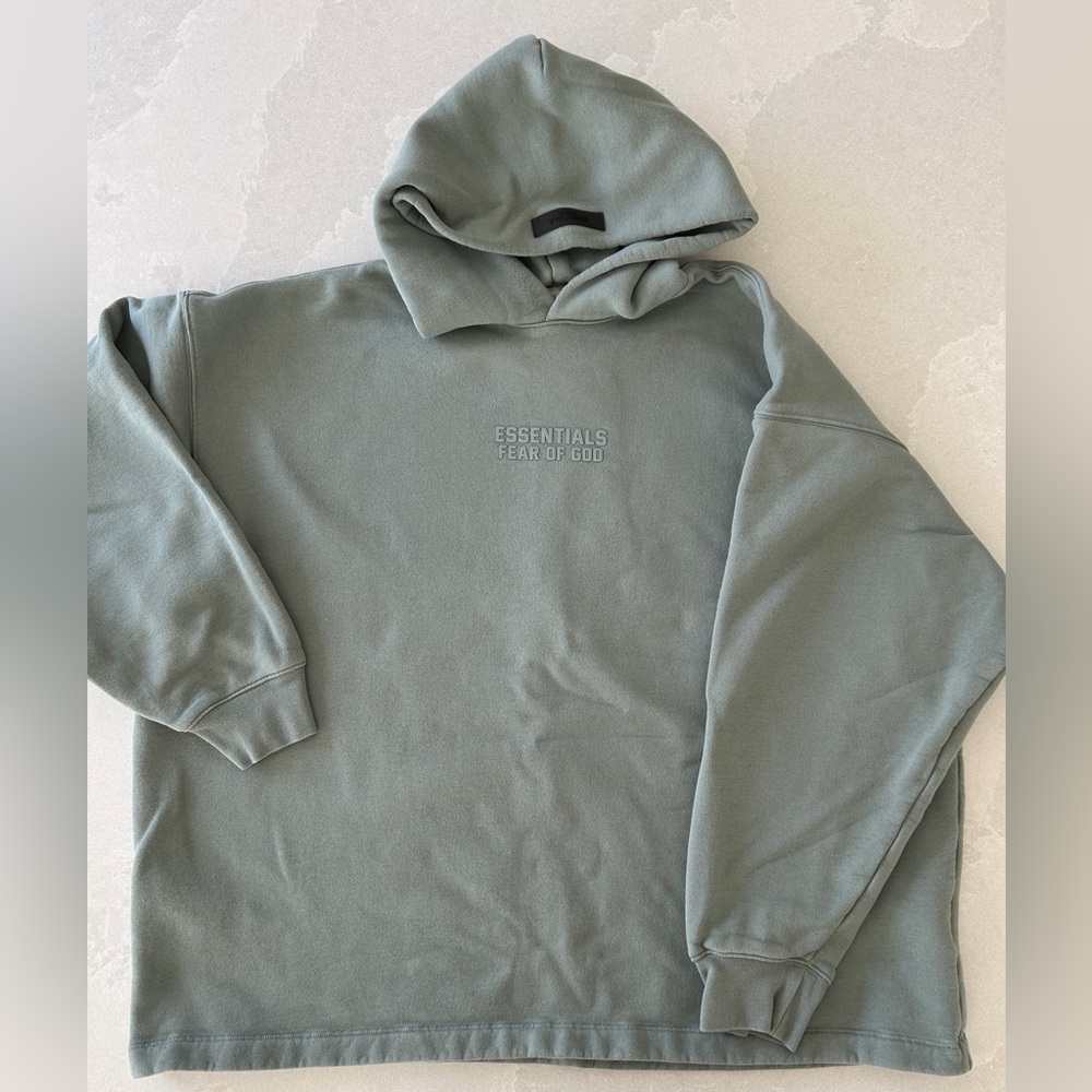 Fear of God Essentials Men's Green Hoodie